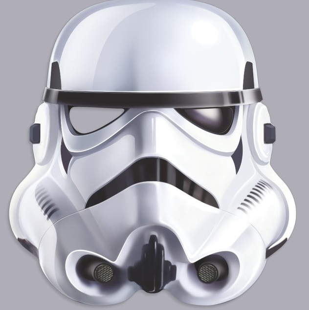 Маска карнавальная "Штурмовик" Звездные войны, 24,5х26 см, 1шт.