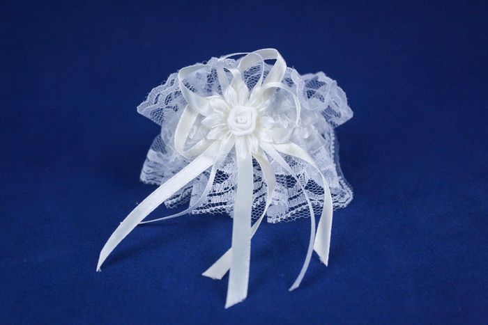 Украшение на шампанское (6х55см) Кружево, Шампань, 1 шт.