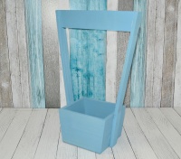 Кашпо Нарцис мини АА-144-1 (22*13*35) Акрил голубой, 1 шт.