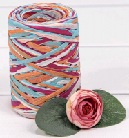 Рафия бумажная (80м), Микс №2, 1 шт.