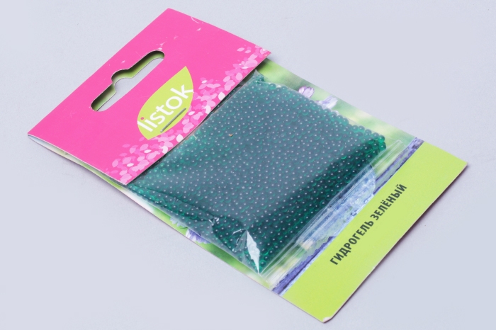 Гидрогель (20гр) LISTOK, зеленая, 1 шт.