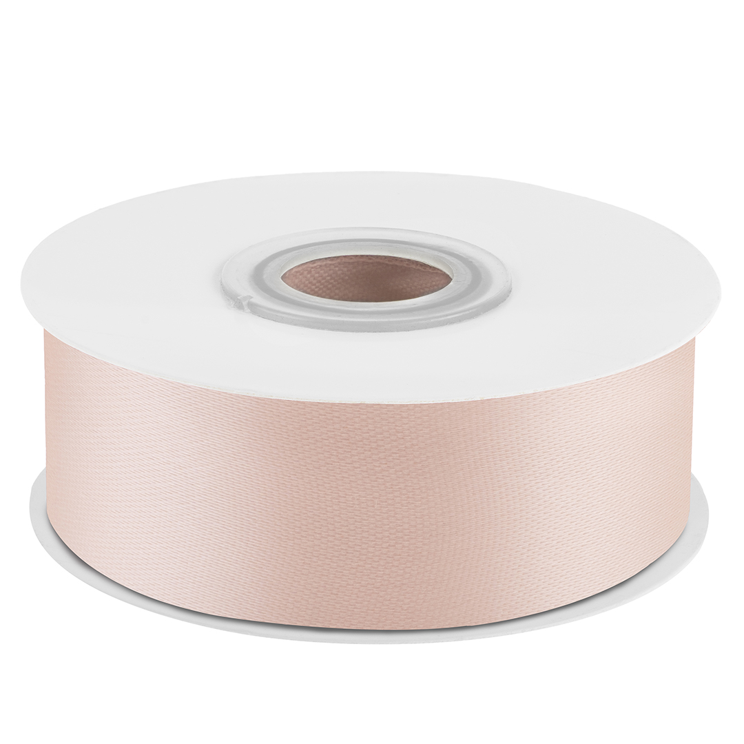 Лента атласная (2,5см*22,85м) Кремовый, 1 шт.