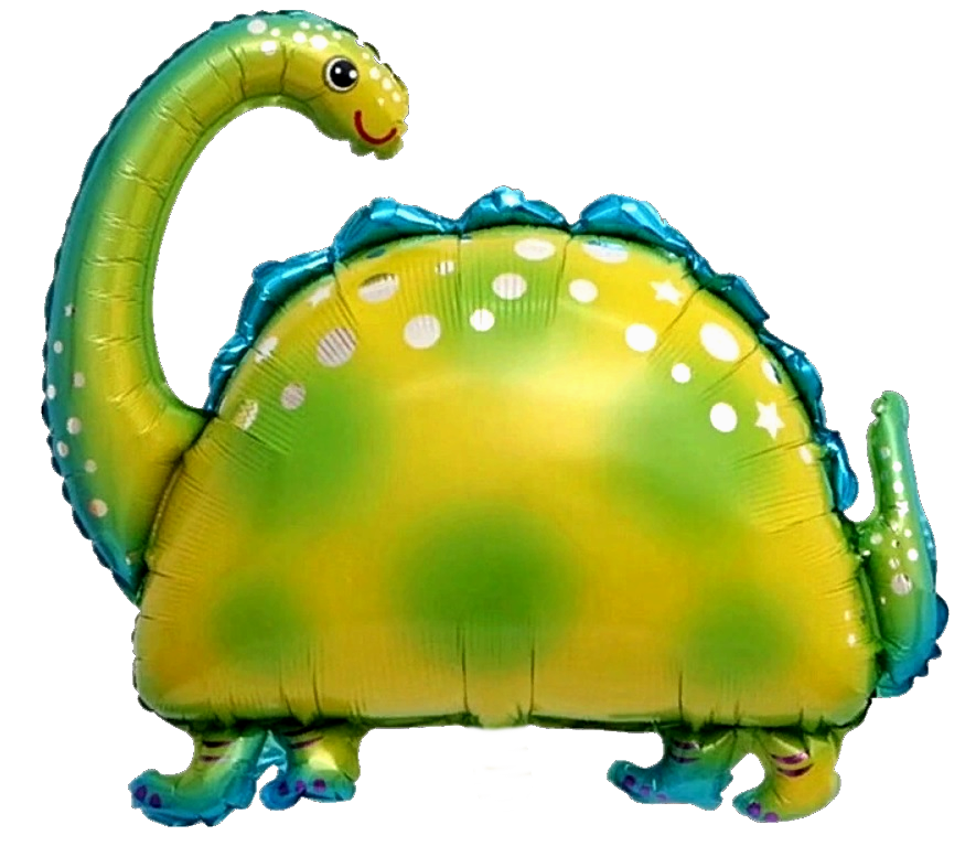 Шар (36''/91 см) Фигура, Динозавр бронтозавр, 1 шт. Шар (36''/91 см) Фигура, Динозавр бронтозавр, 1 шт.