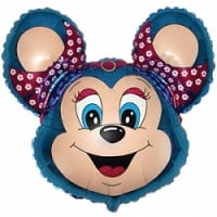 8dbd32beadc316b4a8f8d1c29964e8e3 Шар (14''/36 см) Мини-фигура, Бабси-Маус, Синий, 1 шт.