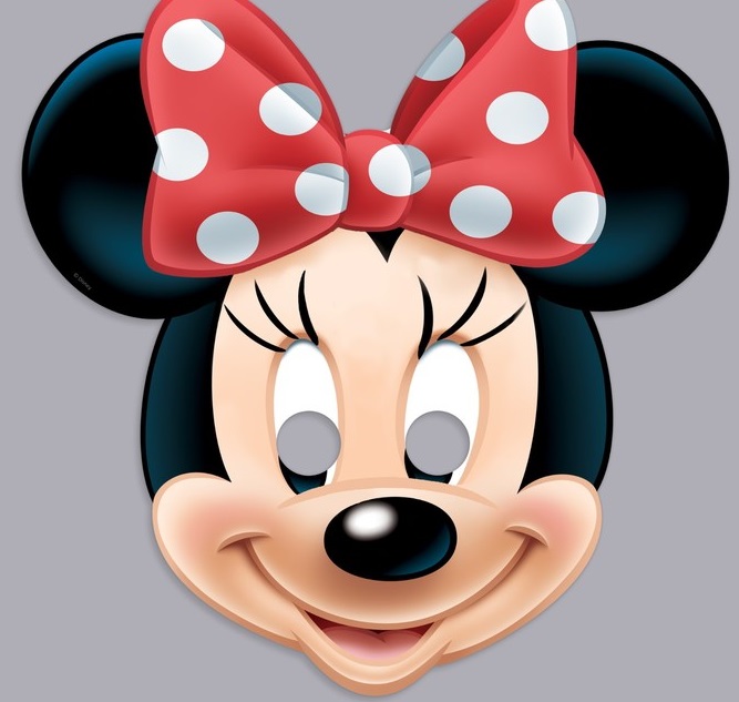 Маска карнавальная "Минни Маус", 22,9х23,1 см, 1шт.