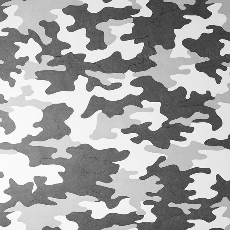 Бумага крафт (0,7*10м), Камуфляж, Серый, 1 шт.