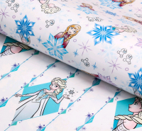 Бумага упаковочная глянцевая (60*90см), Холодное сердце, двусторонняя, 5 шт.