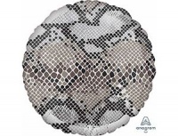 Шар (18''/46 см) Круг, Змеиная кожа, Сафари, 1 шт.