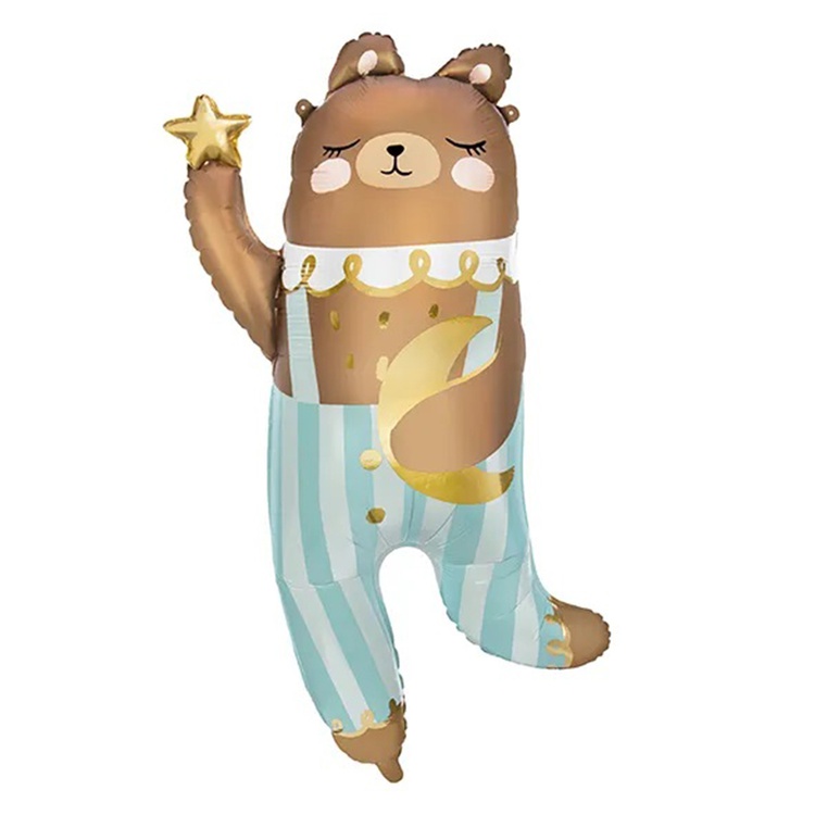 Шар (36"/91см) Фигура, Мишка в штанишках, 1 шт.