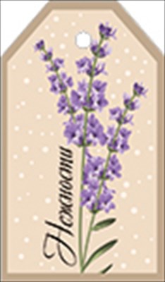 Бирка (5*8,5см), Нежности, 1 шт.