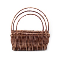 Корзина прямоугольная (26*16*11см), Ива, коричневая, 1 шт.