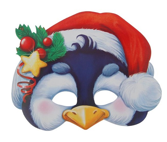 Маска карнавальная "Пингвин", 26,1х20,6 см, 1шт.