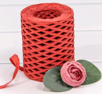 Рафия бумажная (150м), Красная, 1 шт.