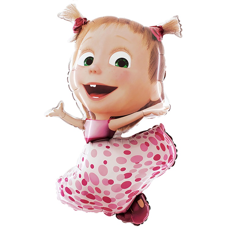 Шар (41"/104 см) Фигура, Маша с хвостиками, 1 шт.