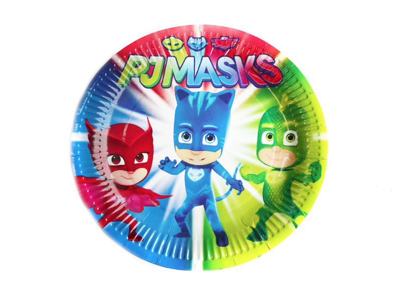 Тарелки бумажные (18.5см), "Герои в масках", 10 шт, 1 уп.
