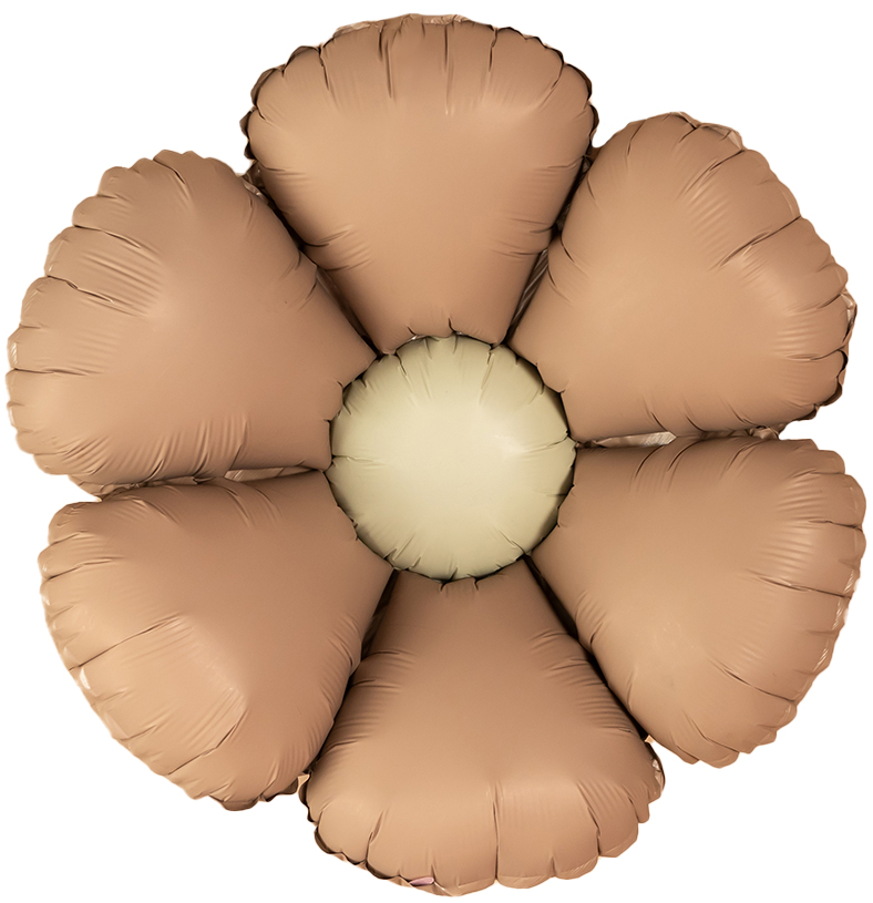 Шар (24''/61см) Цветок, Ромашка (надув воздухом), Бежевый, Сатин, 1 шт. в уп. Шар (24''/61см) Цветок, Ромашка (надув воздухом), Бежевый, Сатин, 1 шт. в уп.