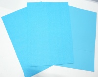 Кожзам зернистый матовый (22*30см), голубой, 1 шт.
