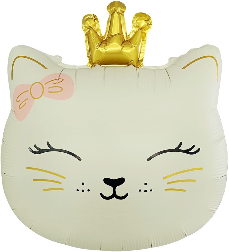 Шар (24''/61см) Фигура, Кошечка Принцесса, Кремовый, Сатин, 1 шт. в уп. Шар (24''/61см) Фигура, Кошечка Принцесса, Кремовый, Сатин, 1 шт. в уп.