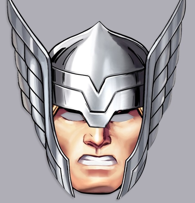 Маска карнавальная "Мстители: Тор", 25,1х29,5 см, 1шт.