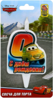 Свеча Цифра, 0 Тачки, 12 см, 1 шт.