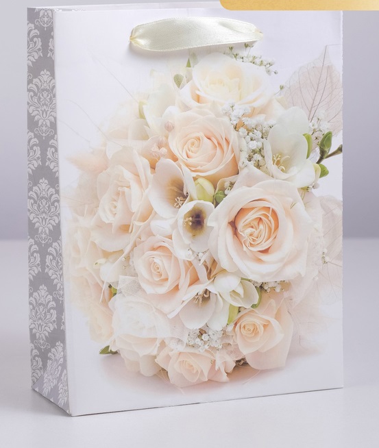 Пакет (18*23*8 см) Свадебный букет, 1 шт.