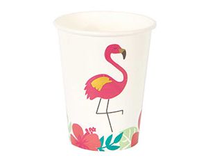 Стаканы бумажные (250мл), Фламинго, 8 шт.