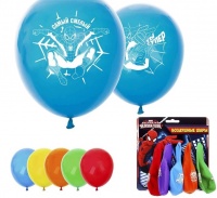 Шар (12"/30см) Самый смелый, Человек Паук, 8 шт.