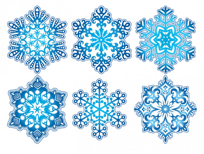 Оформительский набор, "Снежинки", 1 шт.