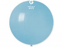 Шар (27"/68см), Нежно-голубой (72), Пастель, 1 шт.