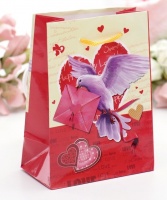 Пакет (12*15*5 см) Любовь и голуби, 1 шт.