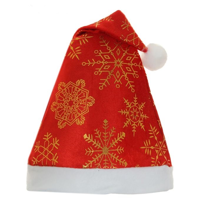 Колпак "Золотые снежинки" 39*27 см, 1шт.