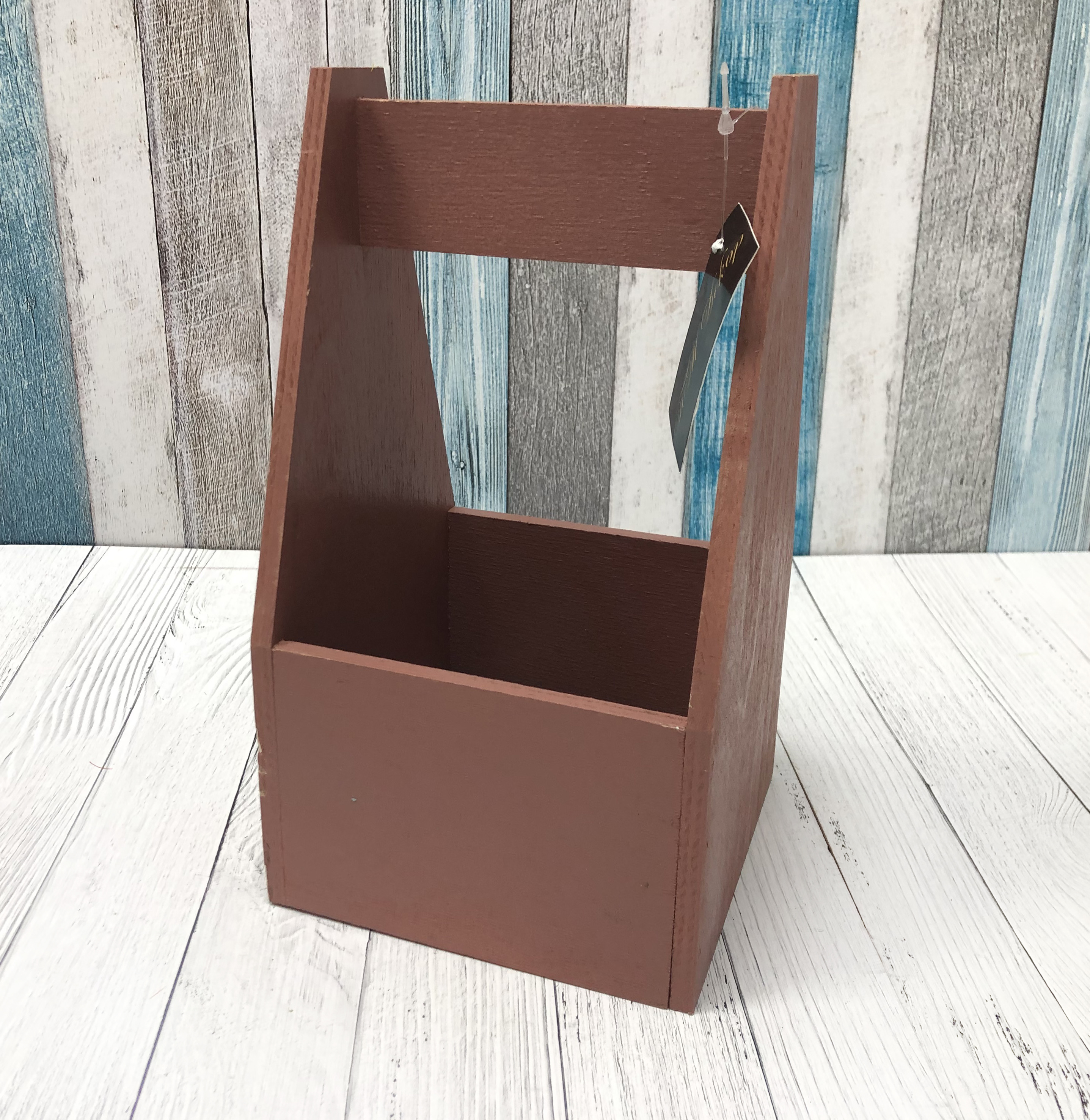 Декоративный ящик (14,5*14,5*23,5см), коричневый, 1 шт.