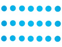 1502-4506_m1 Гирлянда н/нитке (220см), Круги голубые, 1 шт.