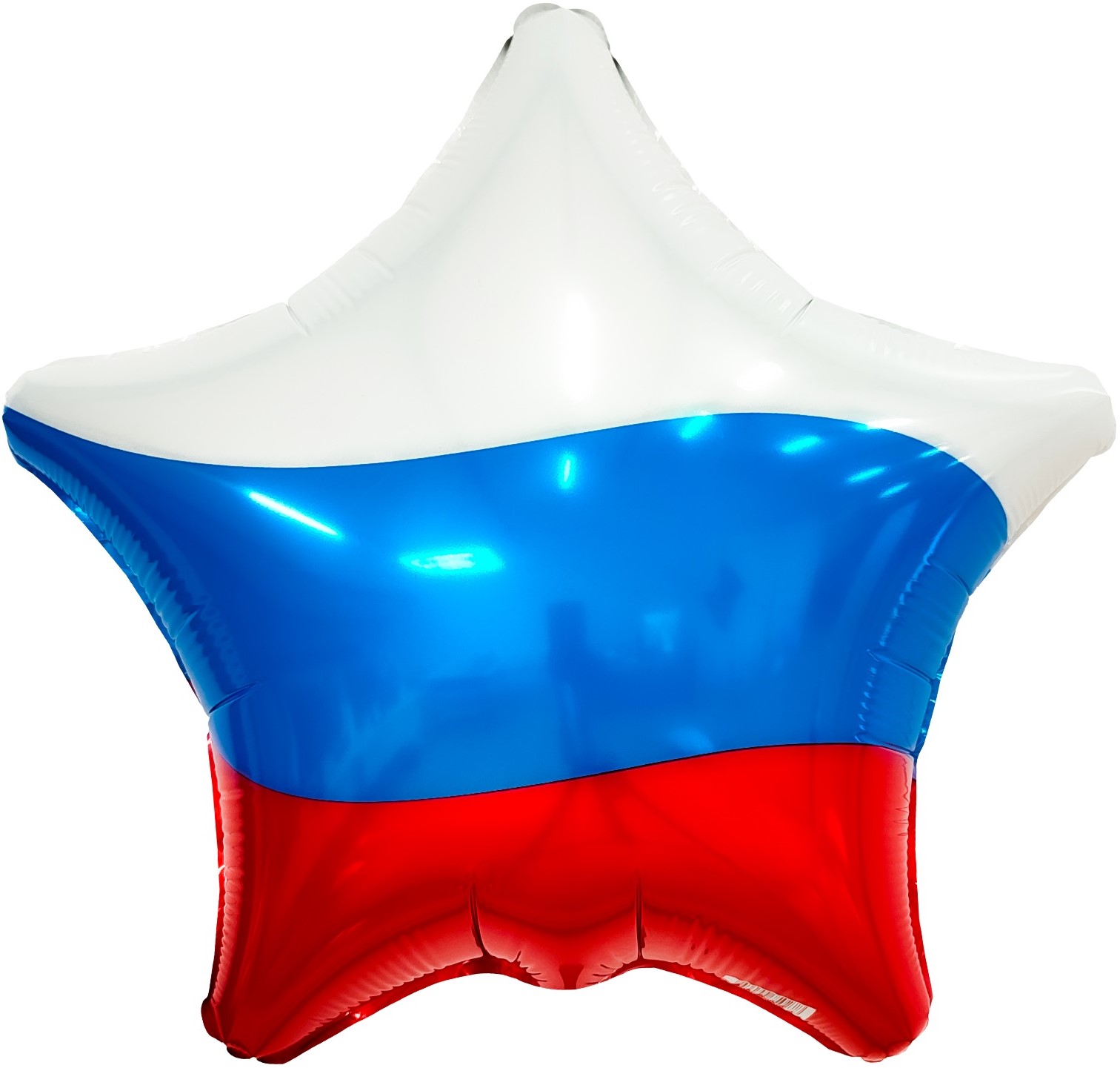 Шар (19''/48см) Звезда, Триколор, 1 шт.