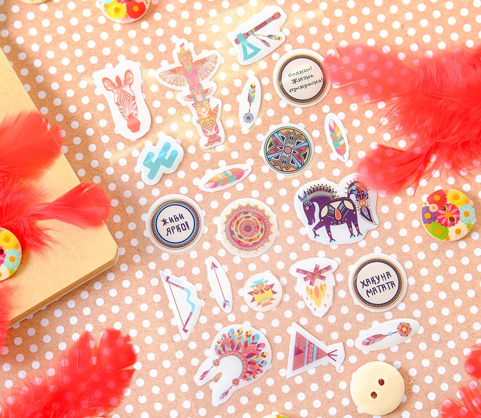 Набор для декорирования, индийские мотивы, красный, 1 шт.