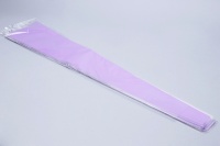 Пакет цветочный (15*80 см), Конус на 1 розу, Прозрачный/Сиреневый светлый, 1 шт.