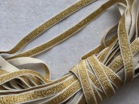 Резинка с люрексом 10мм (золото)