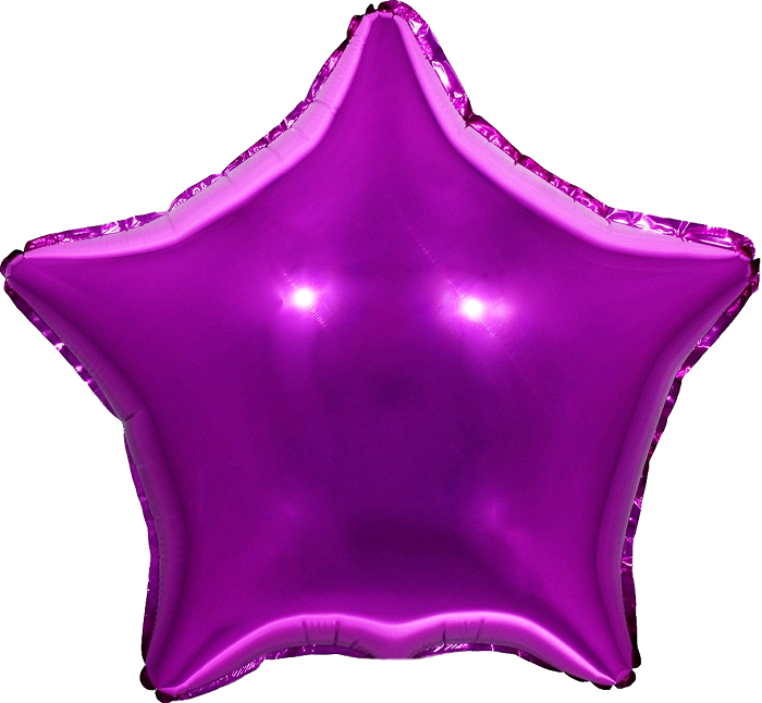Шар (18''/46 см) Звезда, Фуше, 1 шт.