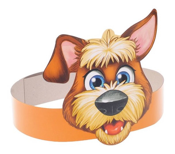 Маска на ободке "Пес", 13,1х64 см, 1шт.