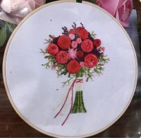 Набор для вышивания "Romantic story", Букет роз, 20*20 см, 1 шт.