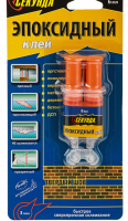 Эпоксидный клей (3+3мл),Секунда, 3 минуты (смола+отвердитель) в шприце , 1 шт.