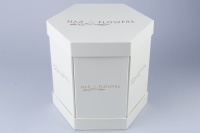 Коробка-тортик (29,5*24,8*27,8см), набор из 6 частей,  Кремовая, 1 шт.