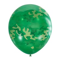 Шар (12"/30см) Милитари/EMERALD GREEN, 5 ст. рис., декоратор, 25 шт.