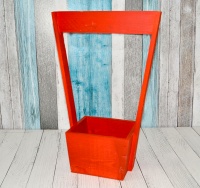 Кашпо Нарцис мини АА-144-1 (22*13*35) Акрил Красный, 1 шт.