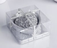 700 (4) Свеча (9*4,5см), "Сердце", серебро, 1 шт.