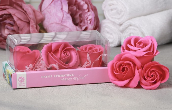 Мыльные цветы "Счастливых моментов", 3 шт.