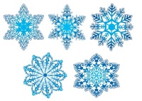 Оформительский набор, "Снежинки", 1 шт. 