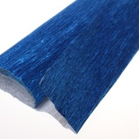 Бумага гофрированная металл (0,5*2,5м), Синяя (805), 1 шт.