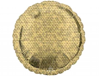 Шар (18"/45 см) Круг, Пайетки Gold, 1 шт.