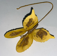 Бабочка на всавке (8см), Золотая, 1 шт.